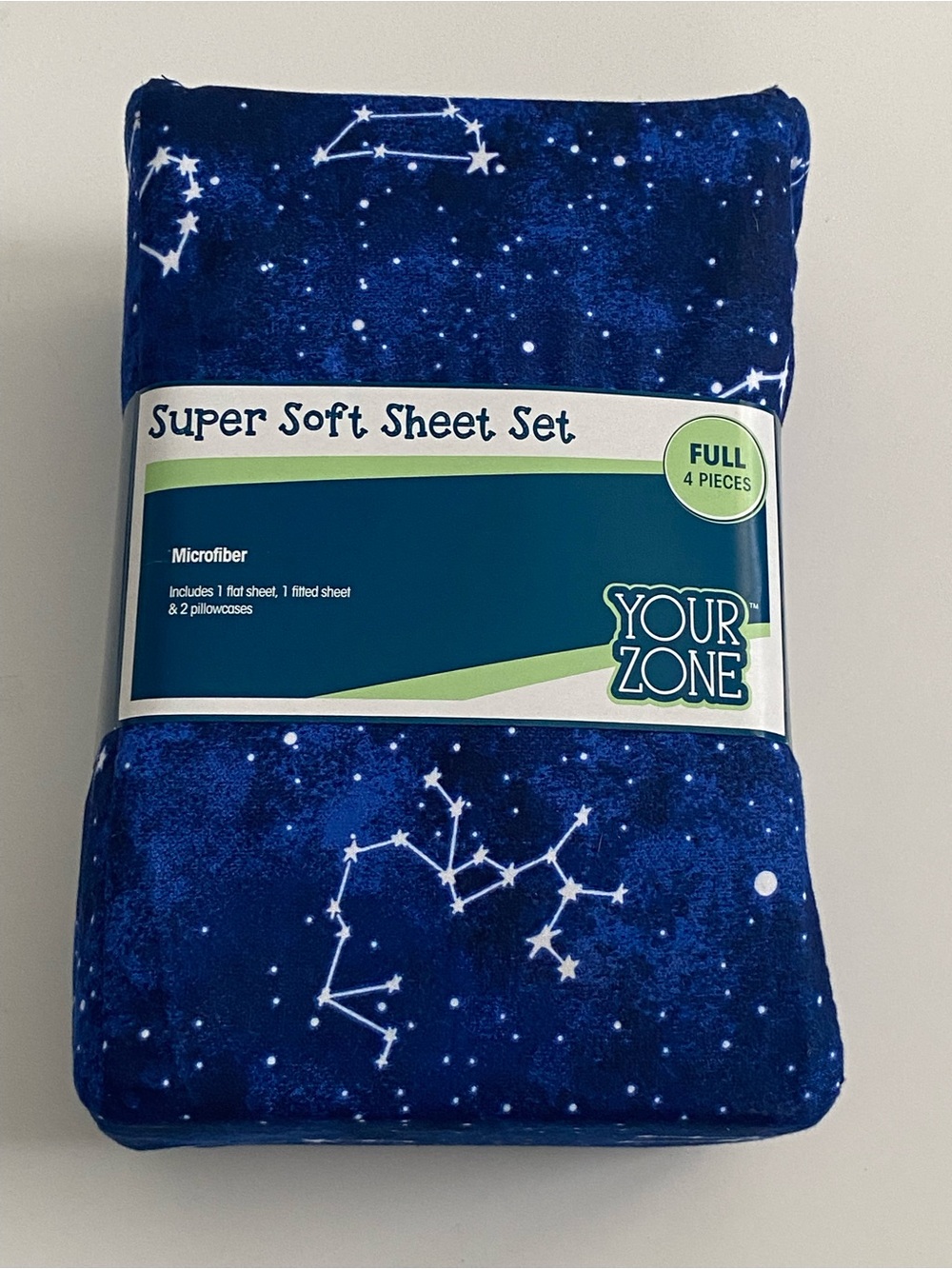 Your Zone Super Soft Constellation Stars Sheet Set Full Size bed set microfiber